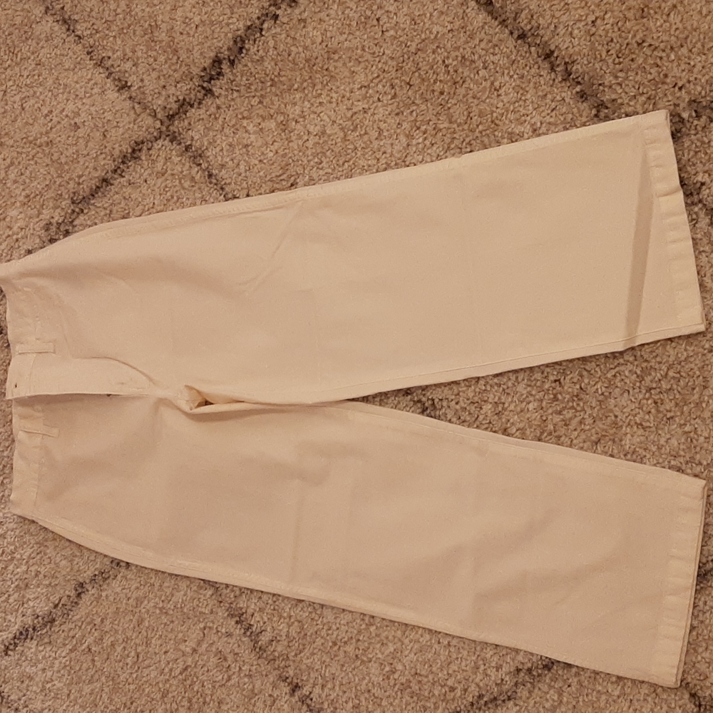 NWOT jcrew off white ankle straight leg denim 28
